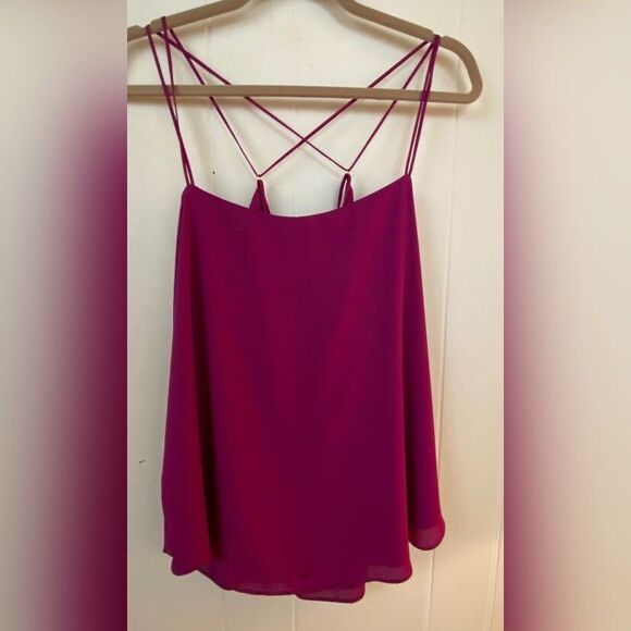 Express Top Women’s Large Purple Spaghetti Straps Summer Cami Y2K - Picture 2 of 6